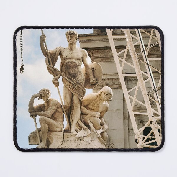 Item preview, Timeless Marble Statue | Classical Architecture Meets Modern City | Historic Travel Photography designed and sold by StyleForge Apparel.