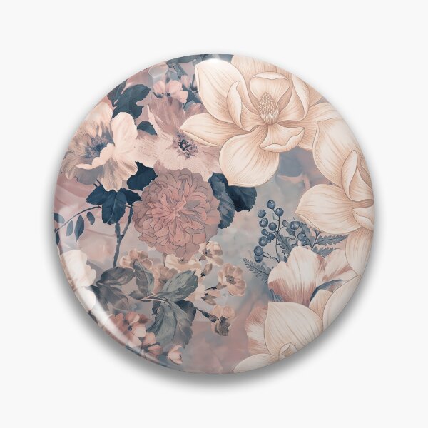 Item preview, floral peach roses with leaf pattern designed and sold by paramexshop.