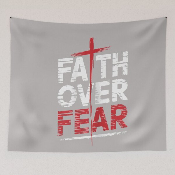 Item preview, Faith Over Fear with Cross Christian Men designed and sold by GreggRoss.