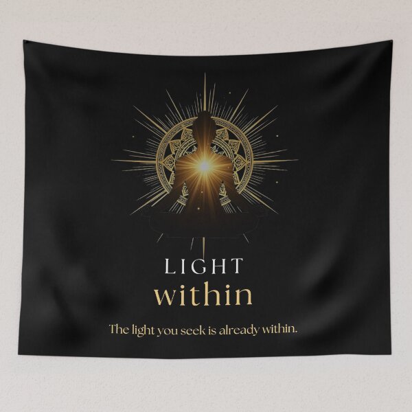 Item preview, Light Within Spiritual Meditation Design designed and sold by Hayir Design.