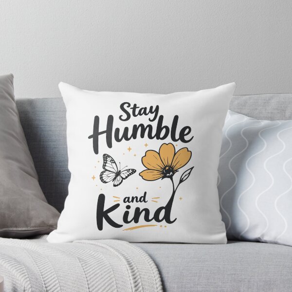 Item preview, Stay Humble and Kind Butterfly Flower designed and sold by DavidTeeStudio.