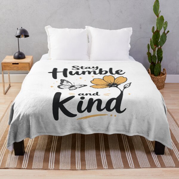 Item preview, Stay Humble and Kind Butterfly Flower designed and sold by DavidTeeStudio.