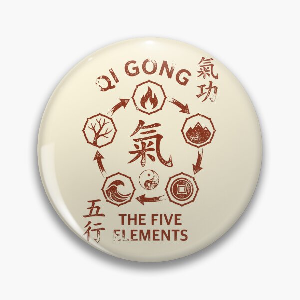 Item preview, Vintage Qi Gong Five Elements Yin Yang designed and sold by Imaginationbeyond.