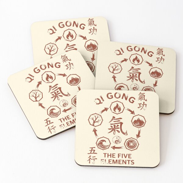 Item preview, Vintage Qi Gong Five Elements Yin Yang designed and sold by Imaginationbeyond.