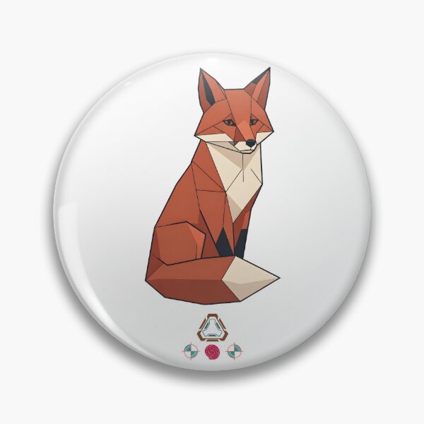 Item preview, Low Poly Red Fox – Modern Geometric Wildlife Design designed and sold by Whimsy Trail Co.