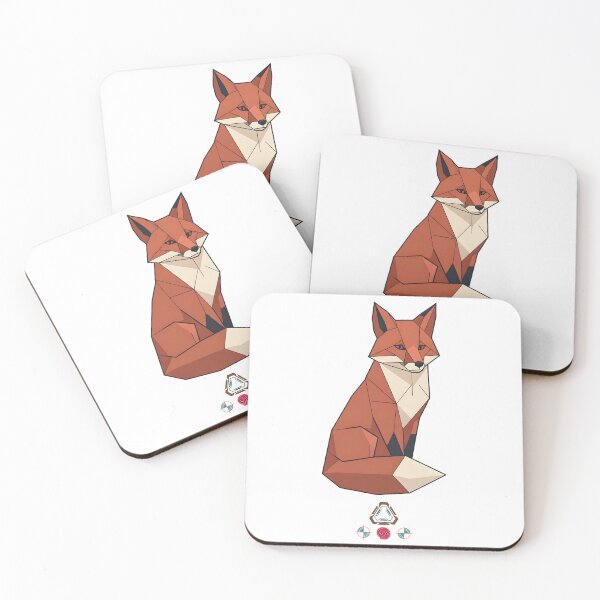 Item preview, Low Poly Red Fox – Modern Geometric Wildlife Design designed and sold by Whimsy Trail Co.