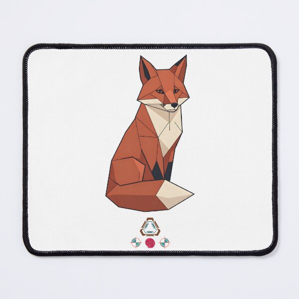 Item preview, Low Poly Red Fox – Modern Geometric Wildlife Design designed and sold by Whimsy Trail Co.