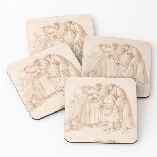 Item preview, Monks Attending a Dying Saint Sketch designed and sold by artofuniverse.