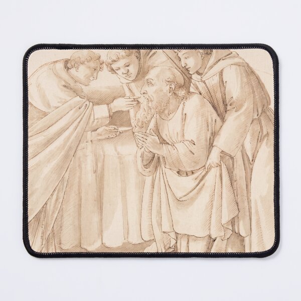 Item preview, Monks Attending a Dying Saint Sketch designed and sold by artofuniverse.