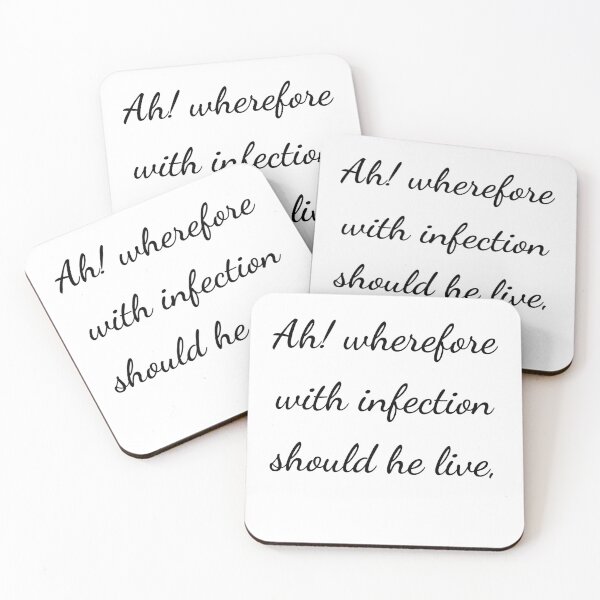 Item preview, “Ah! wherefore with infection should he live,” - handwriting black designed and sold by ariksworld.