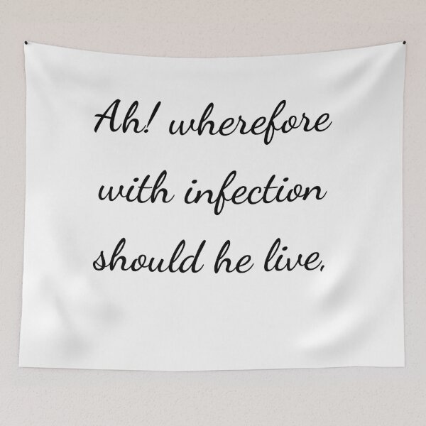 Item preview, “Ah! wherefore with infection should he live,” - handwriting black designed and sold by ariksworld.