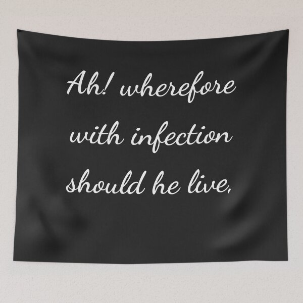 Item preview, “Ah! wherefore with infection should he live,” - handwriting white designed and sold by ariksworld.