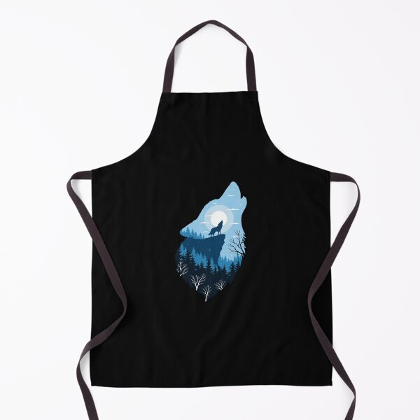 Item preview, Wolf Howling Moon Forest Wilderness Nature Lover designed and sold by PopStars1993.
