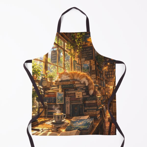 Item preview, Cozy Bookstore Cat designed and sold by Day Dreamer.