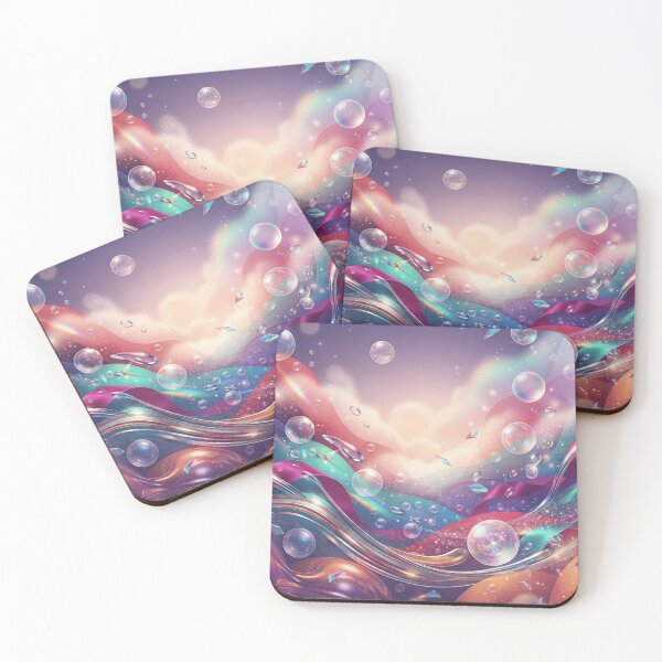 Item preview, Psychedelic Iridescent Bubble Fluid Art designed and sold by SassyArtistry.