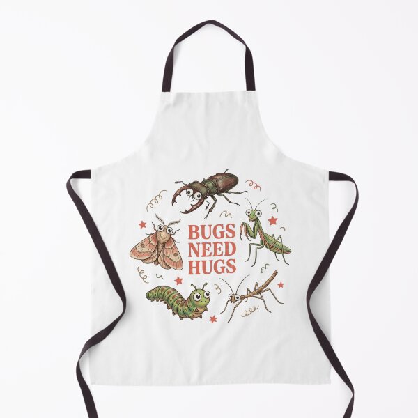 Item preview, Cute Bugs Need Hugs Funny Insect Art Print Whimsical Entomology Nature Lover Gift designed and sold by raedattia.
