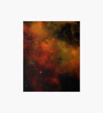 Orange Nebula Art Board