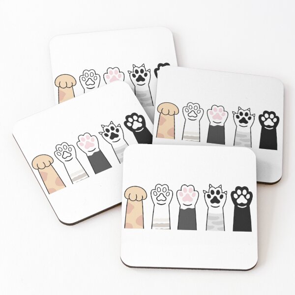 Item preview, Cute Cat Paw Collection Illustration designed and sold by Mullai by Hush & Whimsy.