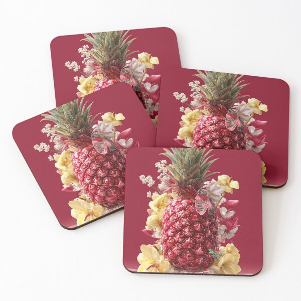 Item preview, Pineapple Tropical Fruits and Flowers designed and sold by Grafititee.