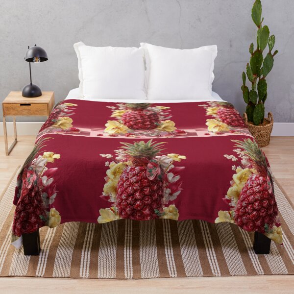 Item preview, Pineapple Tropical Fruits and Flowers designed and sold by Grafititee.