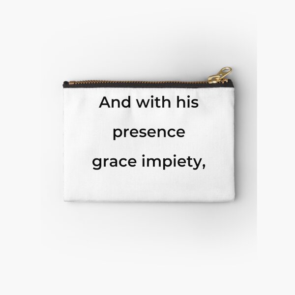 Item preview, “And with his presence grace impiety,” - print black designed and sold by ariksworld.