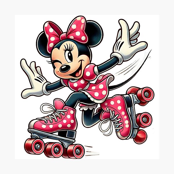 Item preview, Minnie Mouse Roller Skating Fun Summer Aesthetic designed and sold by rfd2.
