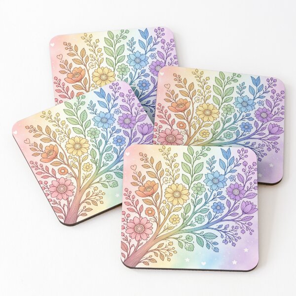 Item preview, Rainbow Geometric Floral Pattern – Vibrant Psychedelic Abstract Art designed and sold by MEHMET CAN.