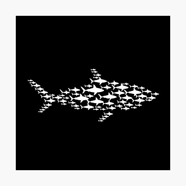 Item preview, Sharks Made Of Sharks Marine Life Ocean Predator designed and sold by PopStars1993.