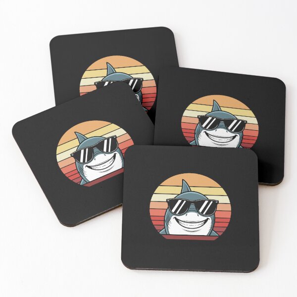Item preview, Cool Shark Sunglasses Retro Sunset Ocean Beach Summer designed and sold by PopStars1993.