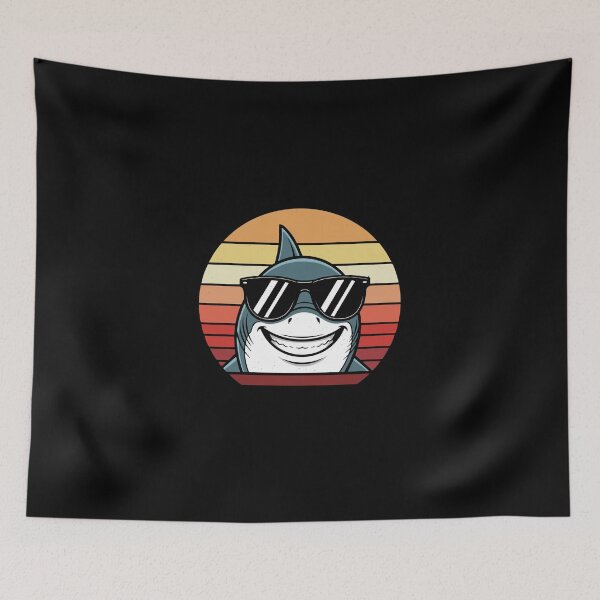 Item preview, Cool Shark Sunglasses Retro Sunset Ocean Beach Summer designed and sold by PopStars1993.