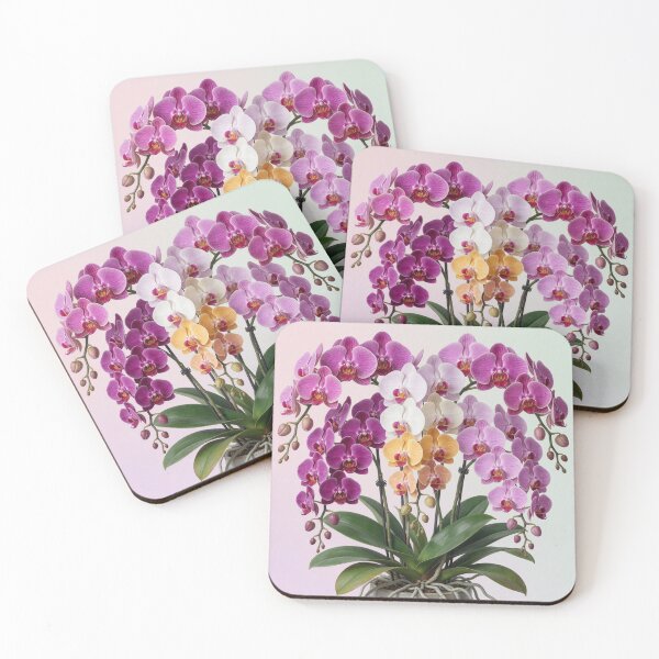 Item preview, Colorful Phalaenopsis Orchid Bloom Collection designed and sold by CooksCreators.