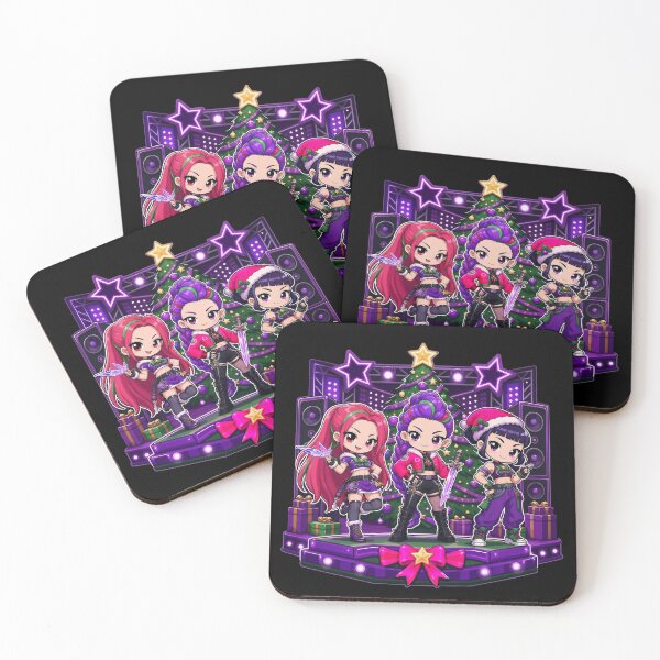 Item preview, Xmas Kpop fan art anime chibi kawaii rumi zoey mira designed and sold by Infdesigner.