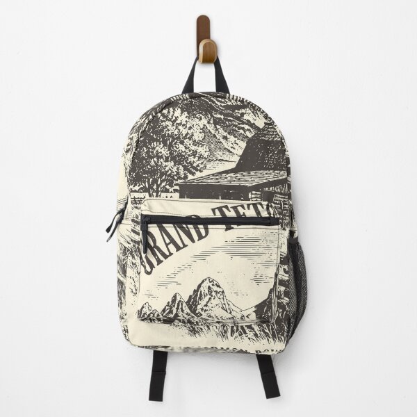 Item preview, Vintage Grand Teton National Park Mormon Row Sketch designed and sold by Imaginationbeyond.