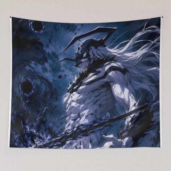 Item preview, Dark Hollow Warrior with Shadow Blade | Anime-Inspired Fantasy Swordsman Art designed and sold by Dyan4.