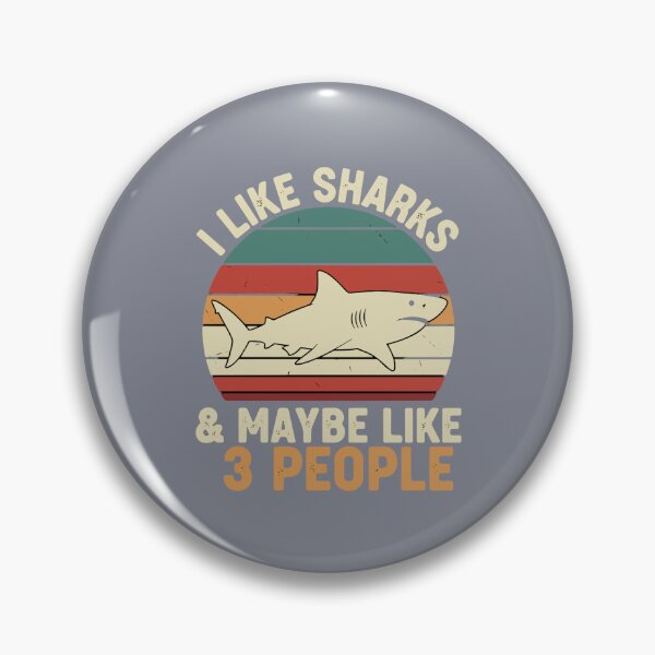 Item preview, I Like Sharks & Maybe Like 3 People Shark Lover Introvert Humor designed and sold by SofiBlair.