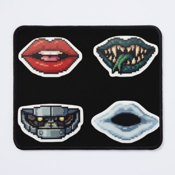 Item preview, Pixel Art Mouths Sticker Set designed and sold by Purpleclomb.