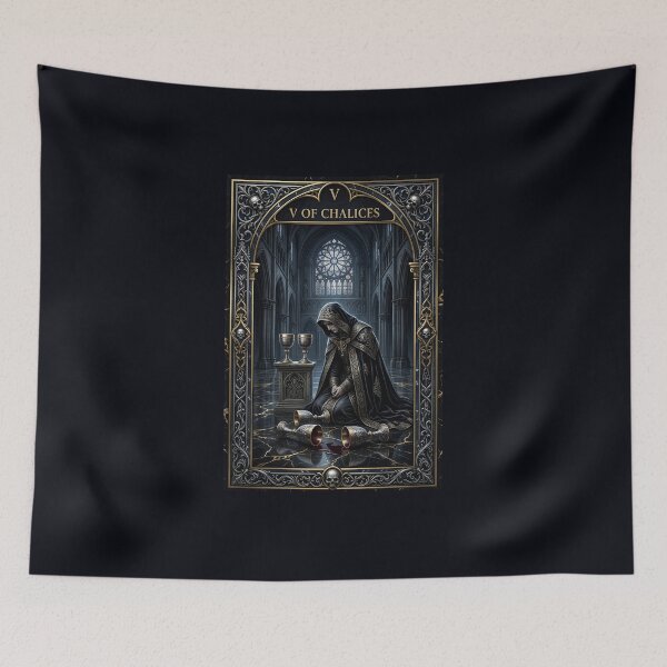 Item preview, Eight of Chalices-tarot card designed and sold by Studio77-Gothic.