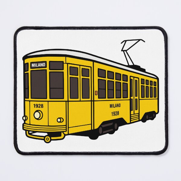 Item preview, Vintage Yellow Milan 1928 Tram designed and sold by Imaginationbeyond.