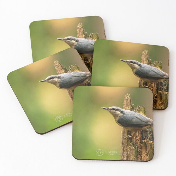 Item preview, Eurasian Nuthatch on Tree Stump designed and sold by cgnature1983.