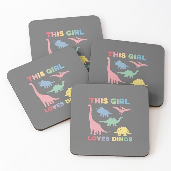 Item preview, This Girl Loves Dinos Dinosaur Lover Girl Kids Paleontology Prehistoric Enthusiast designed and sold by SofiBlair.
