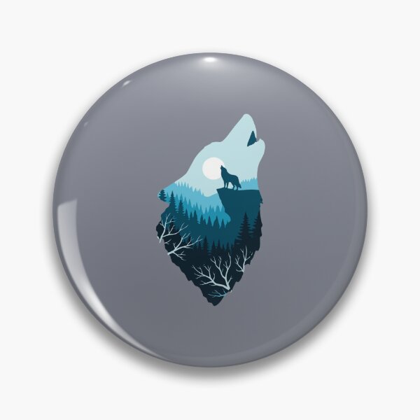 Item preview, Howling Wolf Moon Forest Landscape designed and sold by SofiBlair.