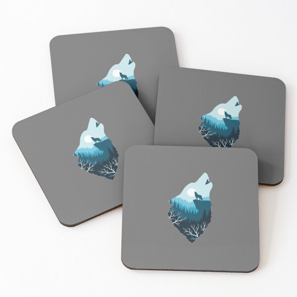 Item preview, Howling Wolf Moon Forest Landscape designed and sold by SofiBlair.