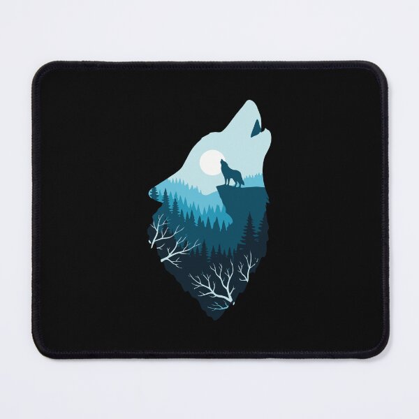 Item preview, Howling Wolf Moon Forest Landscape designed and sold by SofiBlair.