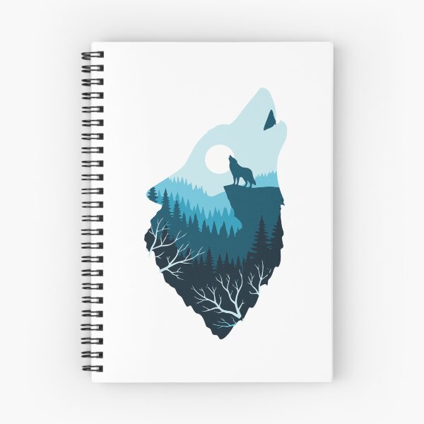 Item preview, Howling Wolf Moon Forest Landscape designed and sold by SofiBlair.