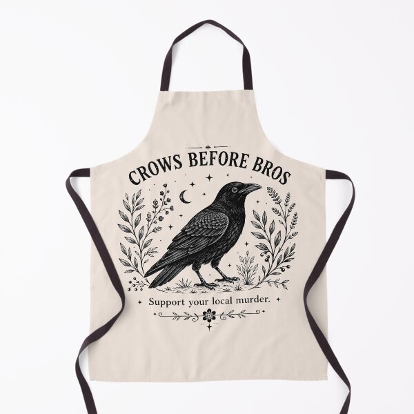 Item preview, Crows Before Bros, Funny Crow Lover, Sarcastic Gothic Raven, Support Local Murder, Weirdcore Meme Animal Gift, F-Caw-F designed and sold by Cchotlan.