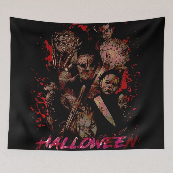 Item preview, Terror In Halloween Night Bloody Slasher Villains designed and sold by Anselle.