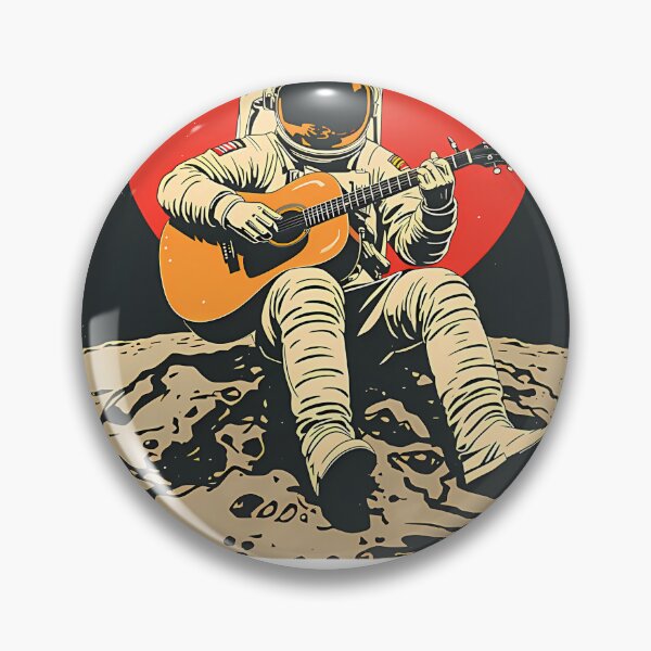 Item preview, astronaut moon guitar designed and sold by naphatrakkandee.
