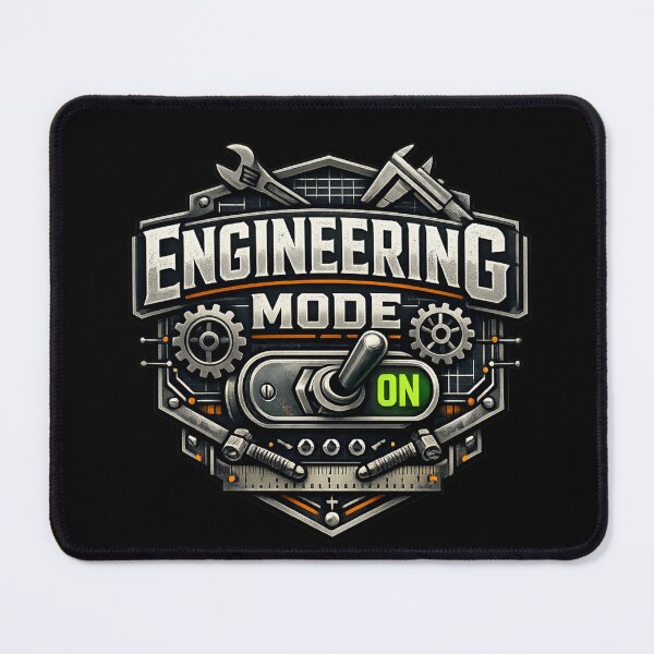 Item preview, Engineering Mode ON Vintage Industrial Engineer Graphic T-Shirt designed and sold by BankshopTH.