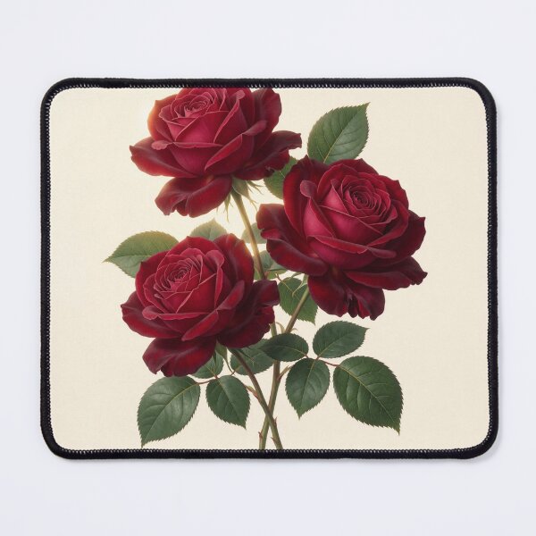 Item preview, Velvet Red Roses Botanical Illustration designed and sold by CooksCreators.