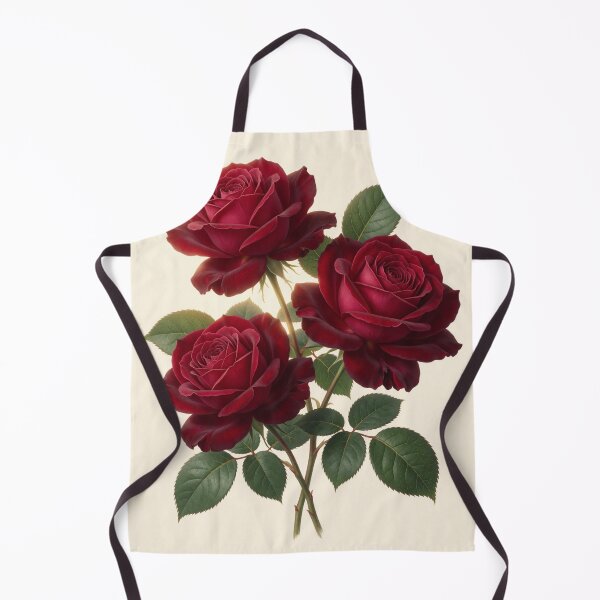 Item preview, Velvet Red Roses Botanical Illustration designed and sold by CooksCreators.